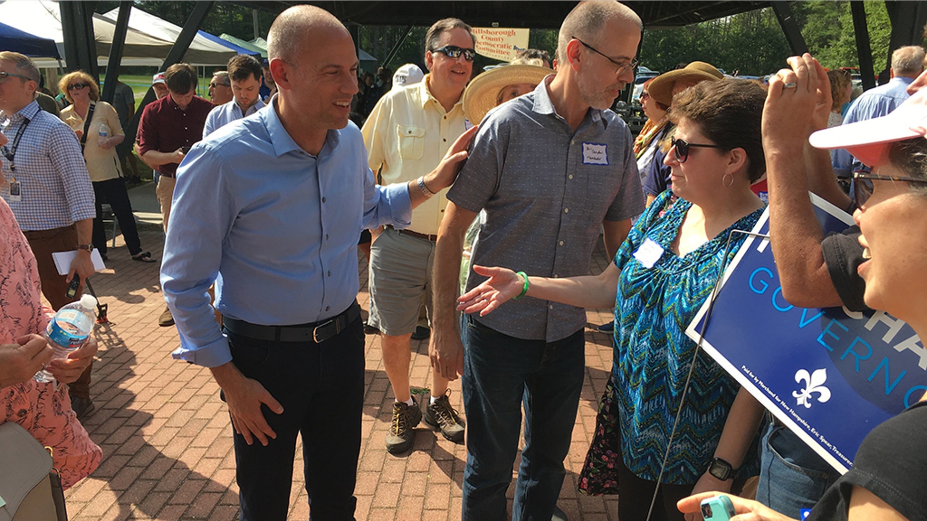 Michael Avenatti headlined a Democratic Party event in Greenfield, New Hampshire.