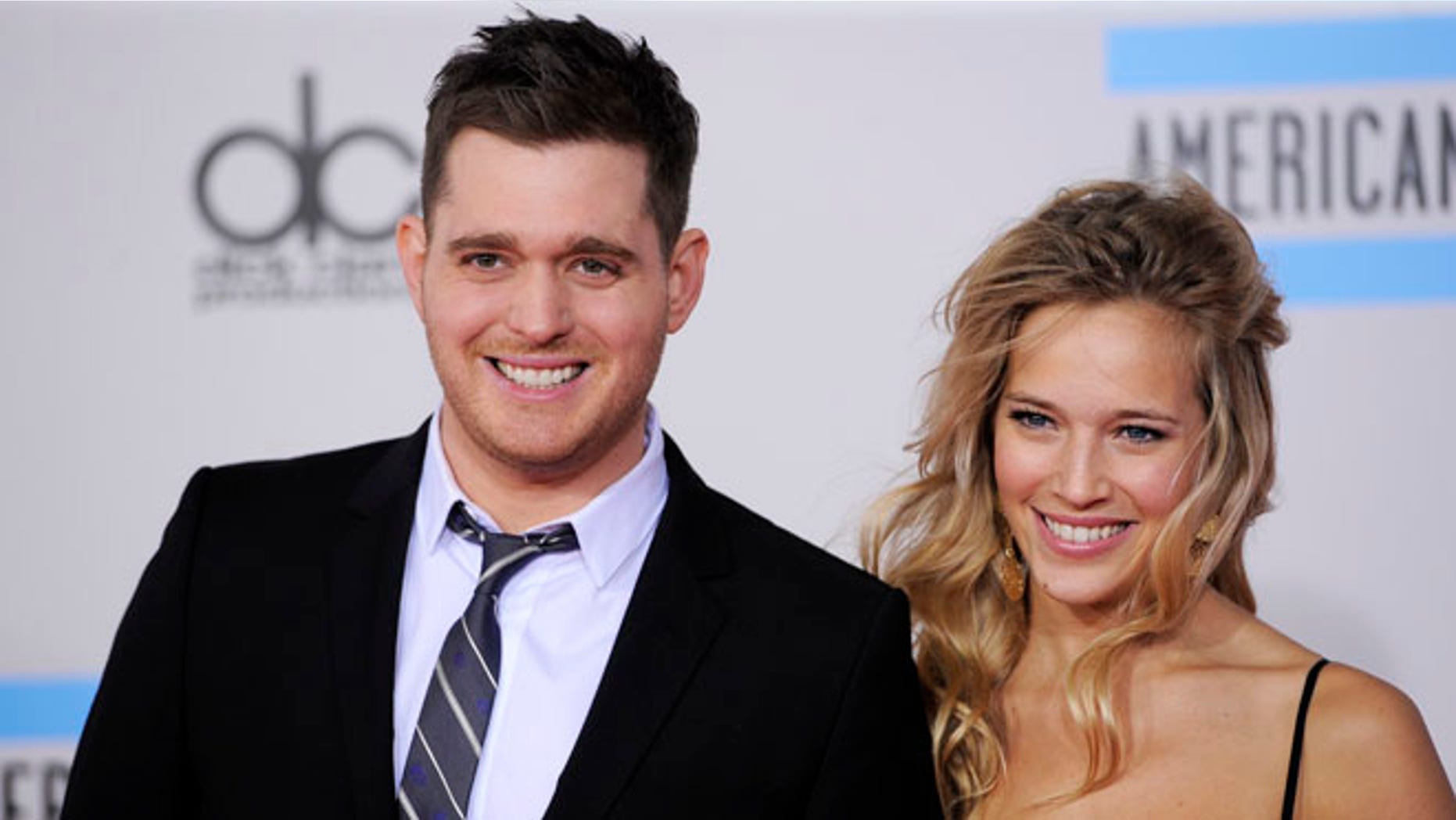Nov. 21, 2010: This file photo shows Michael Buble, left, and Luisana Lopilato at the 38th Annual American Music Awards in Los Angeles.