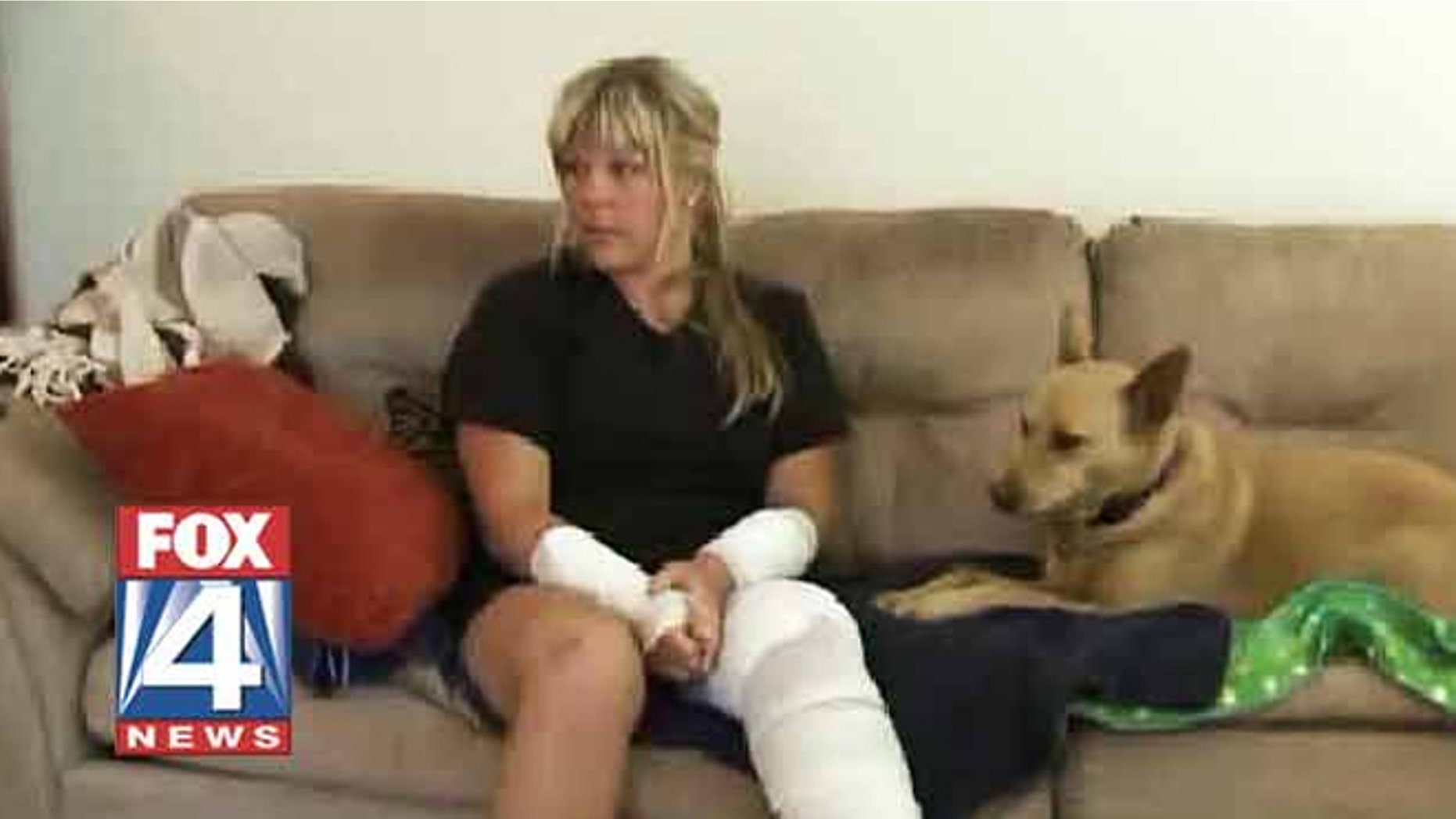 Michaela Lee of Lakewood, Wash. was ending a run with her dog broke free from her leash to chase a raccoon.