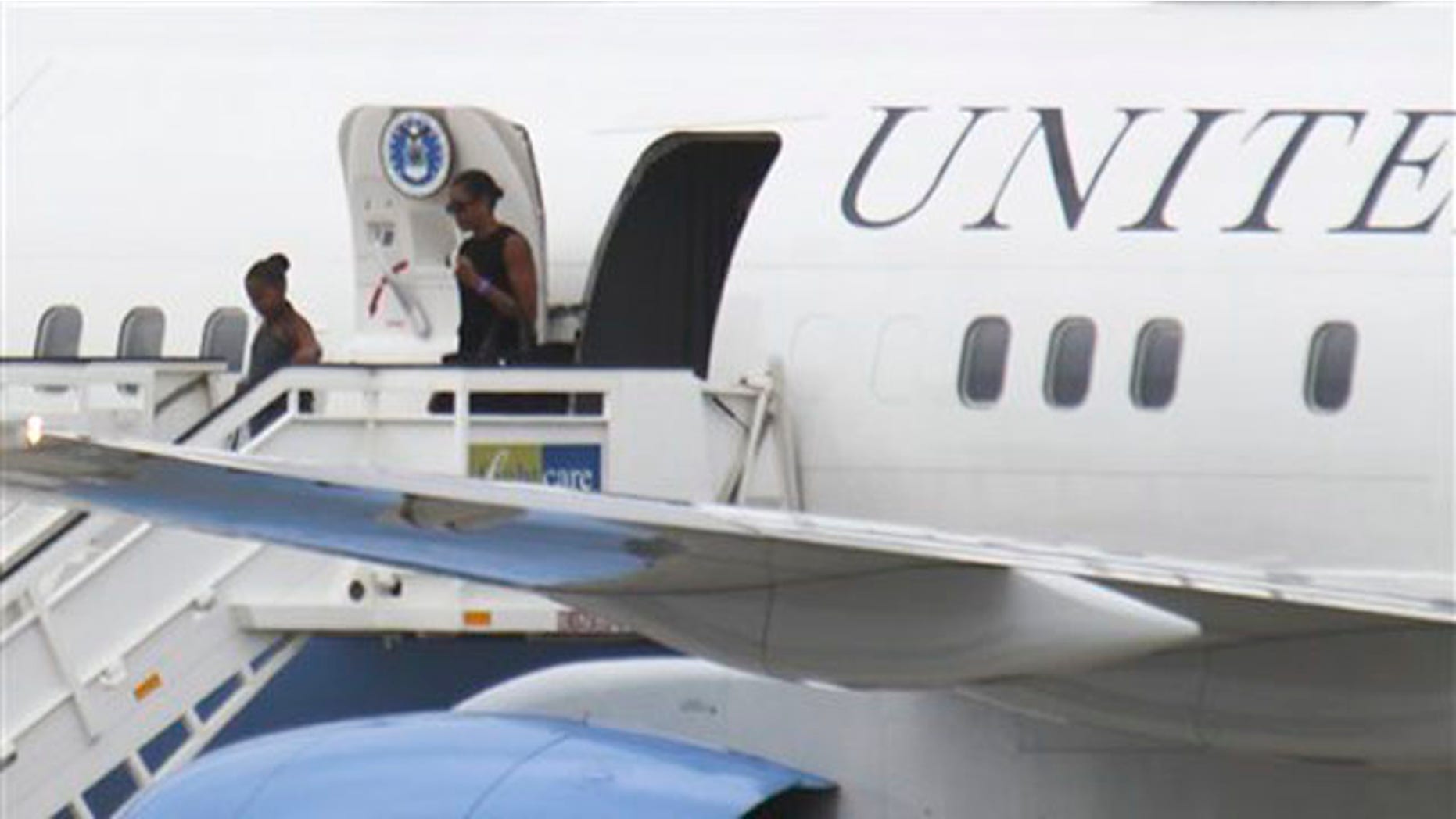 Aug. 4, 2010: U.S. First Lady Michelle Obama and her daughter Sasha went to Spain together last year for a trip with longtime family friends.