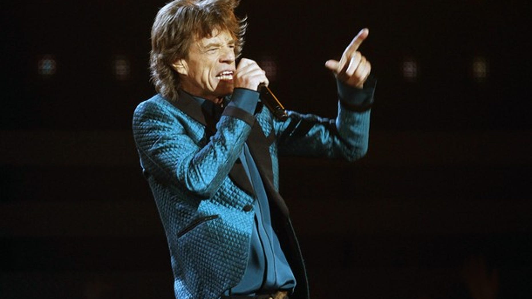 Mick Jagger performs "Everybody Needs Someone to Love" at the 53rd annual Grammy Awards in Los Angeles, California February 13, 2011.
