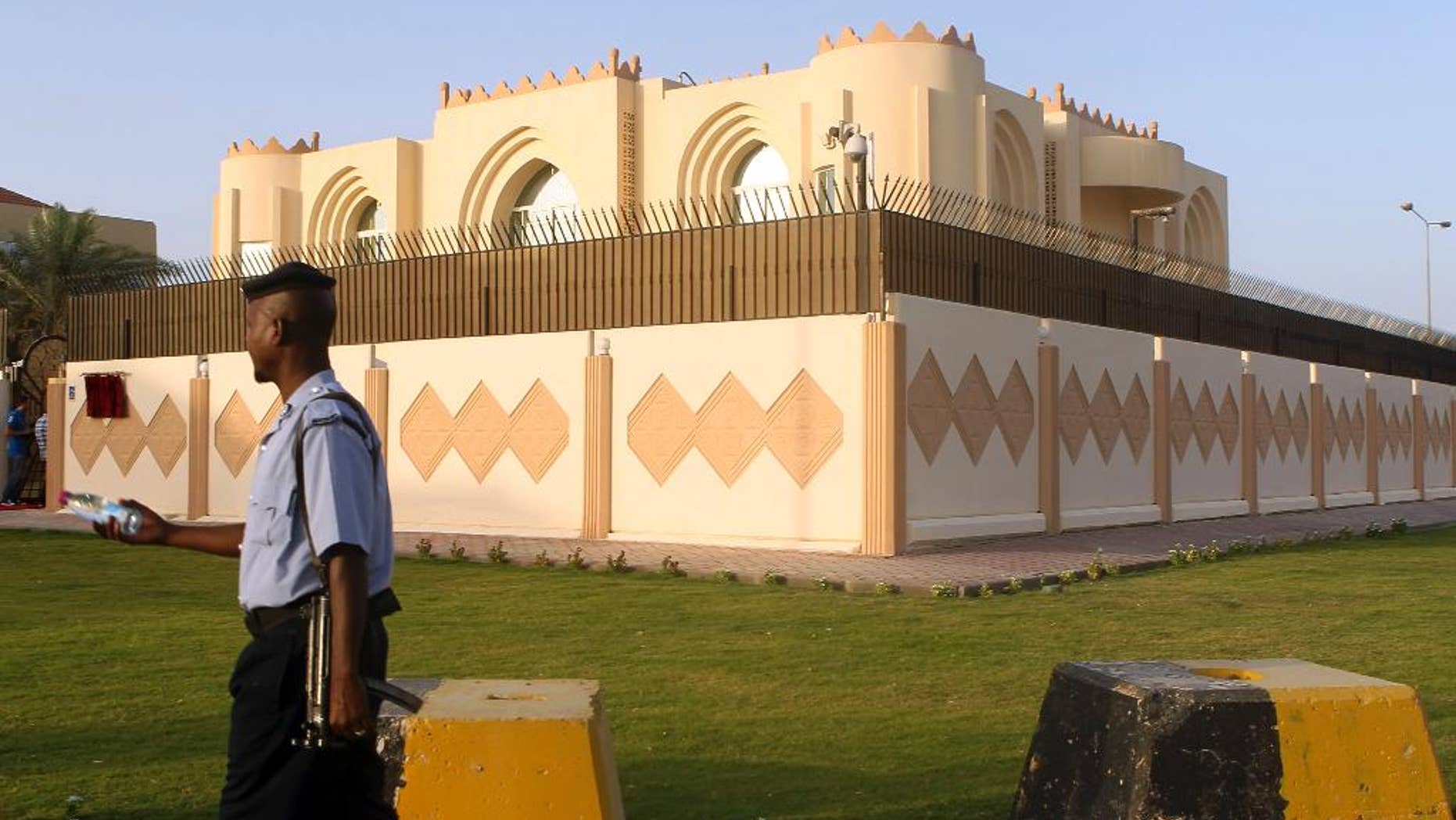FILE -- This June 18, 2013 file photo, shows a general view of the Taliban office in Doha before the official opening in Doha, Qatar. Afghan and Taliban officials will hold two days of "reconciliation" talks in Qatar, the Gulf nation's state news agency reported Saturday, May 2, 2015, although both sides sought to downplay expectations from the meeting. While the Taliban office never opened, Qatar has become a place to open back-channel communication with the Taliban. (AP Photo/Osama Faisal, File)
