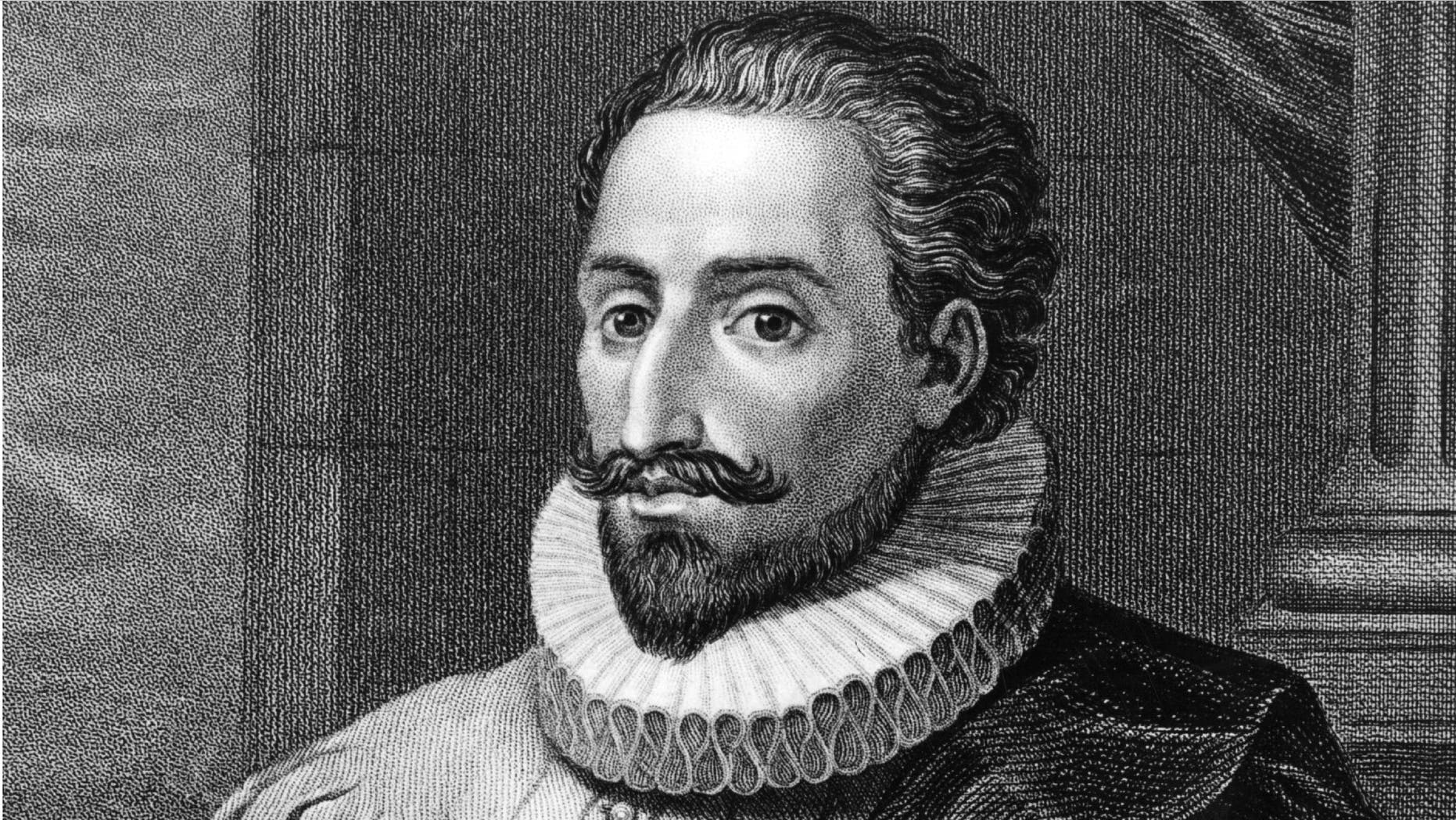 Spanish novelist Miguel de Cervantes (1547 - 1616), circa 1600. He was wounded at the battle of Lepanto in 1571, captured and enslaved by pirates in Algeria in 1575. Once back in Spain, he began writing; 'Don Quixote' is considered his greatest work and was published in 1605 and 1615 (part II). (Photo by Hulton Archive/Getty Images)