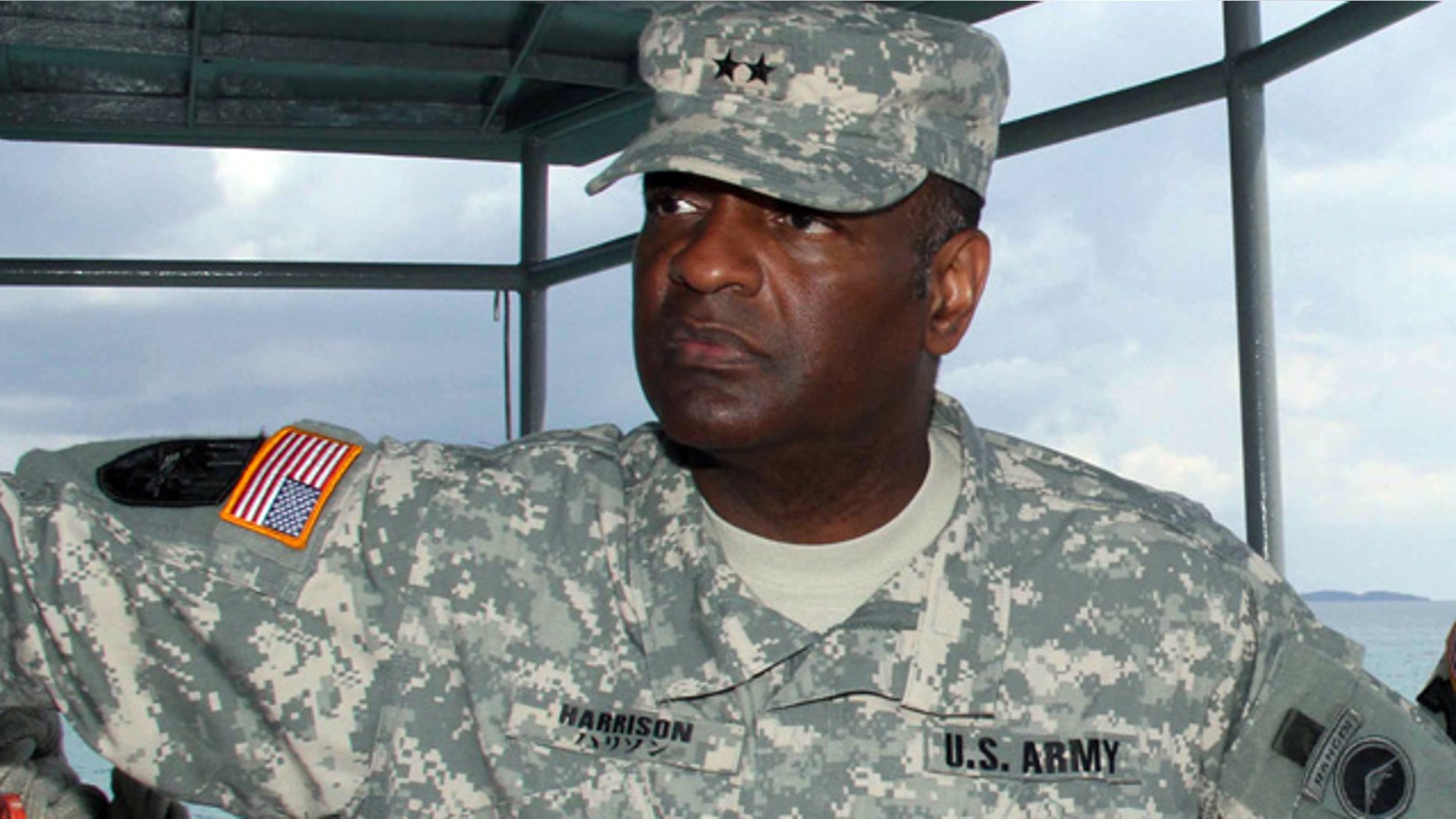This undated image provided by the Army shows Maj. Gen. Michael T. Harrison Sr. Harrison, a two-star Army general faulted for failing to properly investigate sexual assault and other accusations against a colonel on his staff will be retired at one-star rank, the Army announced Wednesday. (AP Photo/U.S. Army, Chip Steitz)
