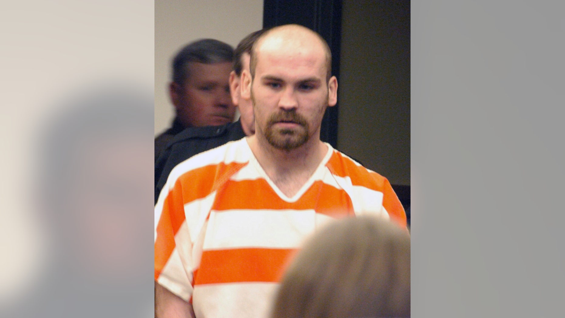 In this Feb. 28, 2012 file photo, Michael Keith Spell arrives at Montana state district court in Sidney, Mont. for a hearing in the case of murdered Montana teacher Sherry Arnold.