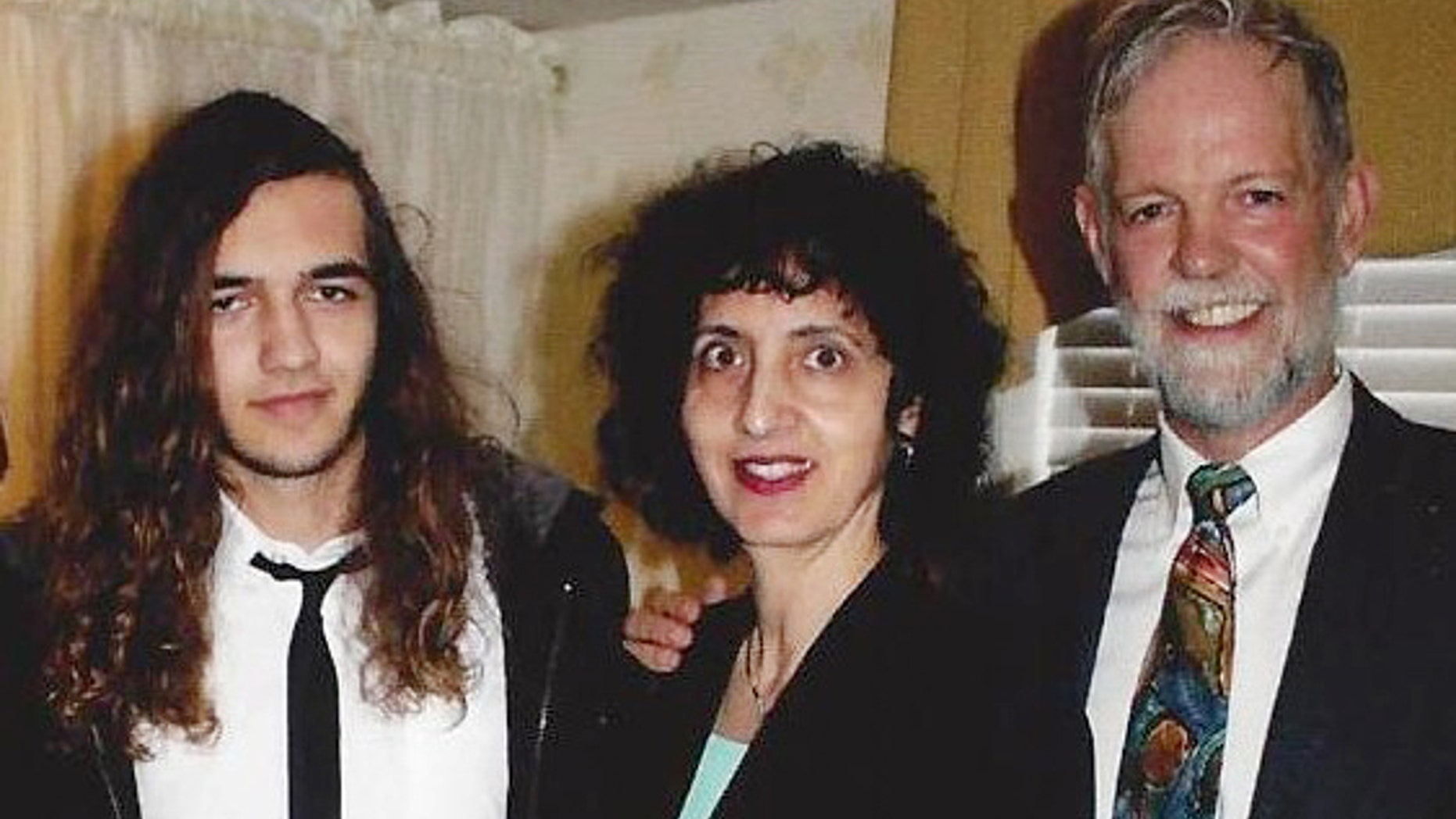 This undated handout photo provided by Cristi Reiger shows her nephew, August Reiger, left, and his parents, Chris, right, and Randa Reiger. More than six months after August Reiger, of Oklahoma City, went missing while on a family trip to Ecuador, family and friends remain hopeful that the teenager will be found alive. A representative for the Reiger family as well as other families of missing persons met with Ecuadorian President Rafael Correa last month about their loves ones, and a benefit is scheduled later this month to help raise money for the search for August. (AP Photo/Cristi Reiger)