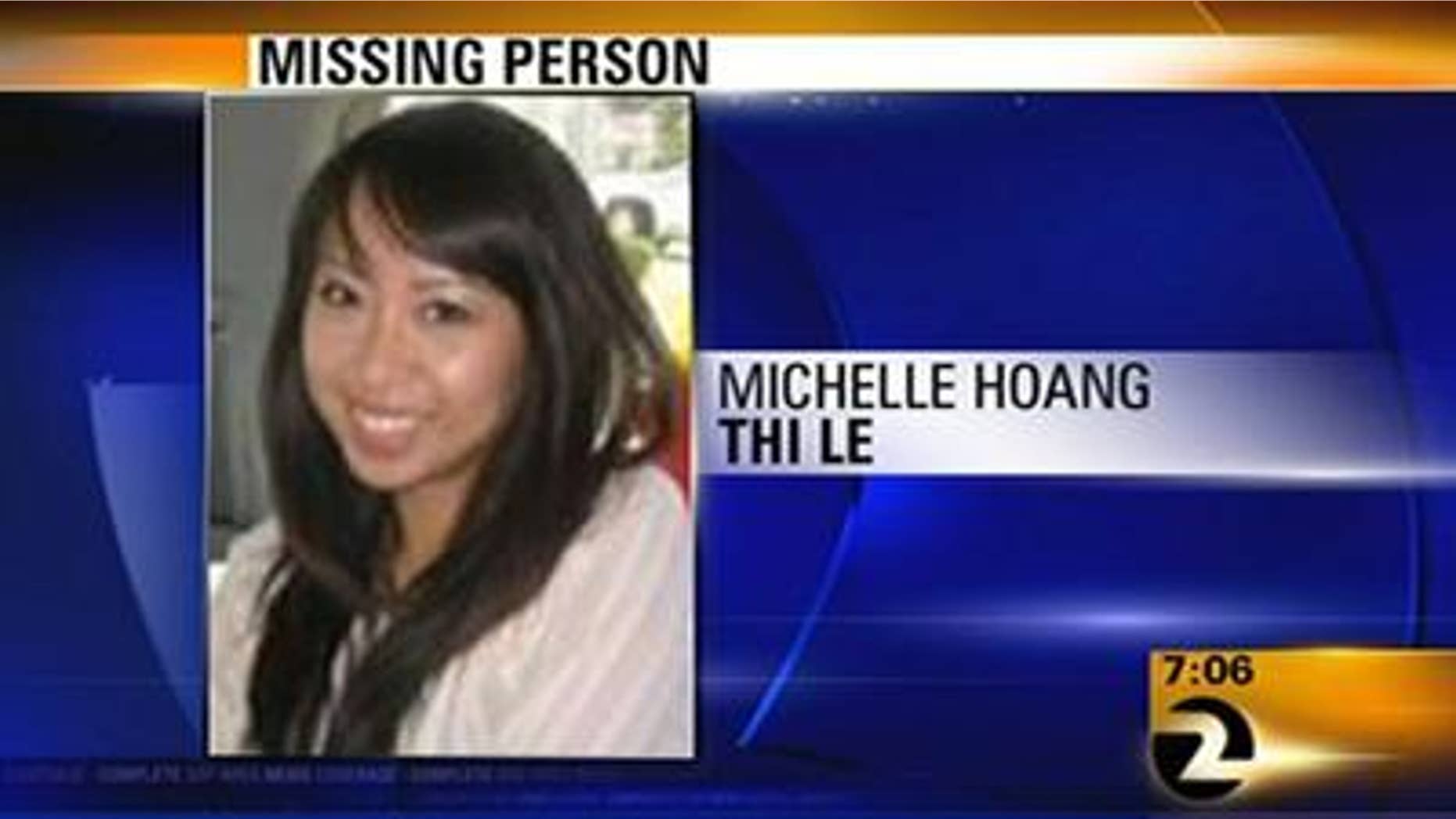 Michelle Hoang Thi Le, 26, was last seen Friday at the Kaiser Permanente Hayward Medical Center in Hayward, Calif.