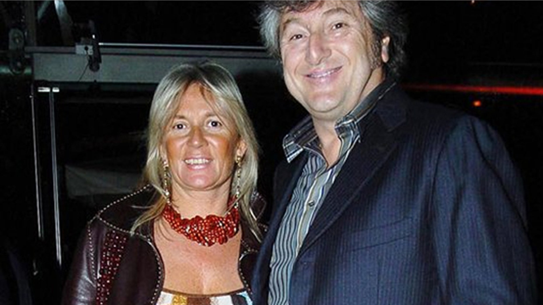 Vittorio Missoni, right, and his wife Maurizia Castiglioni smile in Milan, Italy on March 30, 2005.
