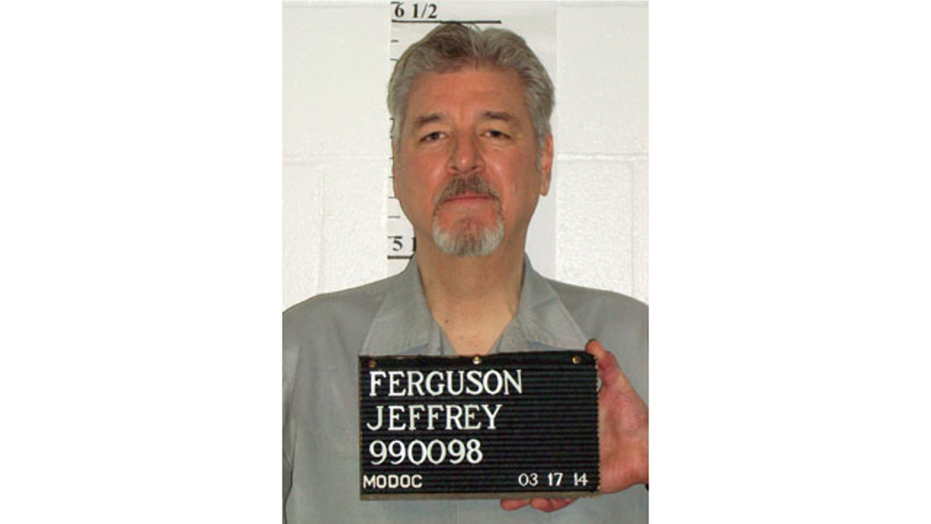 March 17, 2014: This photo provided by the Missouri Department of Corrections shows Jeffrey Ferguson, who was executed early Wednesday for killing a 17-year-old St. Charles County girl in 1989. (AP Photo/Missouri Department of Corrections)