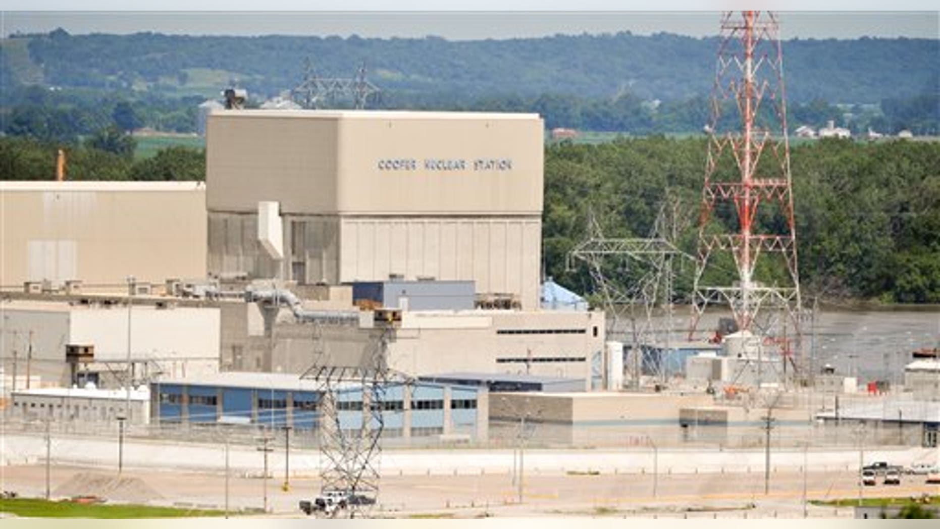 June 19: The Cooper Nuclear Power Station is seen near Brownville, Mo. When the Missouri River reached 42.5 feet, or 899 feet above sea level Sunday morning, the Nebraska Public Power District issued a flooding alert for its nuclear power plant, Cooper Nuclear Station.