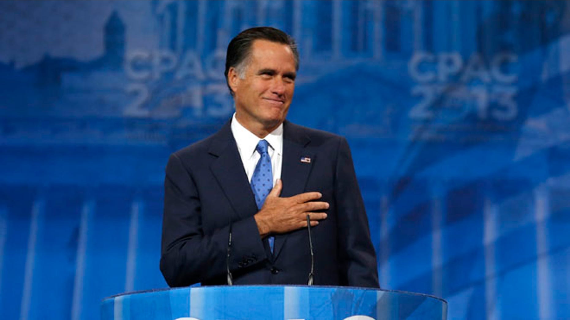 Mitt Romney at the Conservative Political Action Conference (CPAC) at National Harbor, Maryland Mar. 15, 2013.