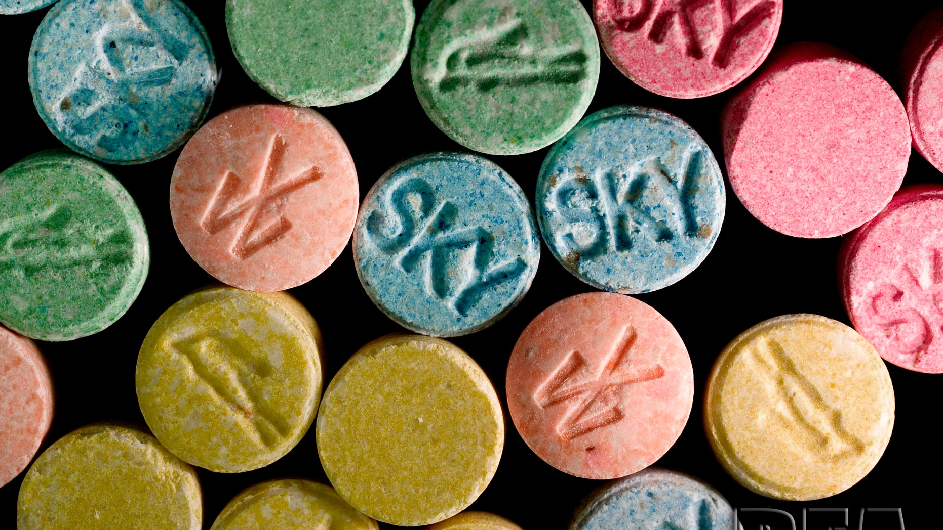 Ecstasy pills, which contain MDMA as their main chemical, are pictured in this undated handout photo courtesy of the United States Drug Enforcement Administration (DEA). (REUTERS/U.S. DEA/Handout via Reuters)