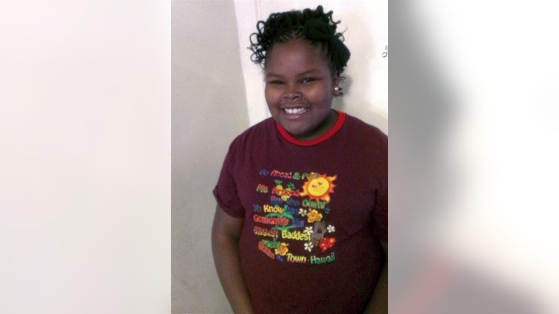 This undated file photo provided by the McMath family and Omari Sealey shows Jahi McMath.