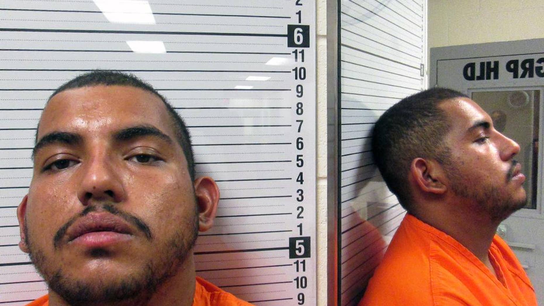 This undated booking photo provided by the Park County, Wyoming, Sheriff’s Office shows Jesus Deniz Mendoza (A.K.A Jesus Deniz), age 18 of Worland, Wyo. suspected of shooting a family in Montana. The FBI confirmed two people were killed and a third injured Wednesday, July 29, near the town of Pryor on Montana's Crow Indian Reservation. (Park County, Wyoming, Sheriff’s Office via AP)