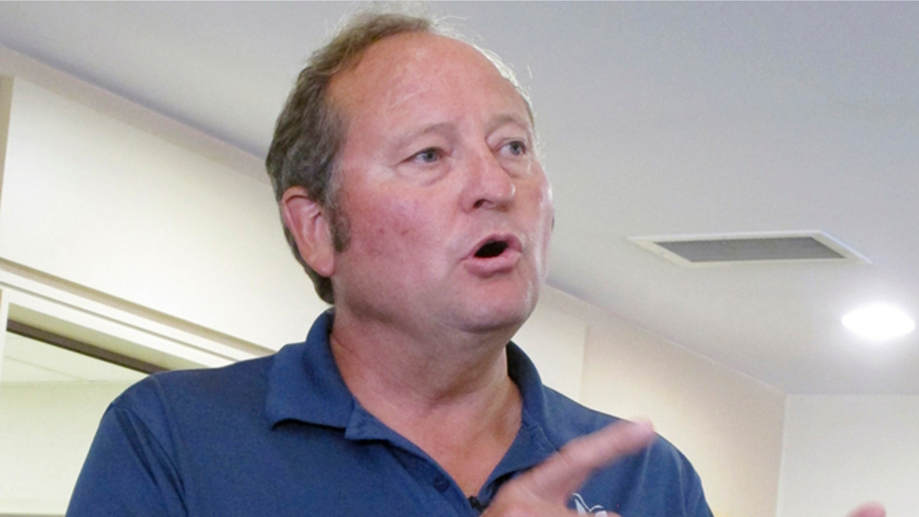 FILE: Aug. 30, 2012: Former Montana Gov. Brian Schweitzer, a Democrat, in Helena, Mont.