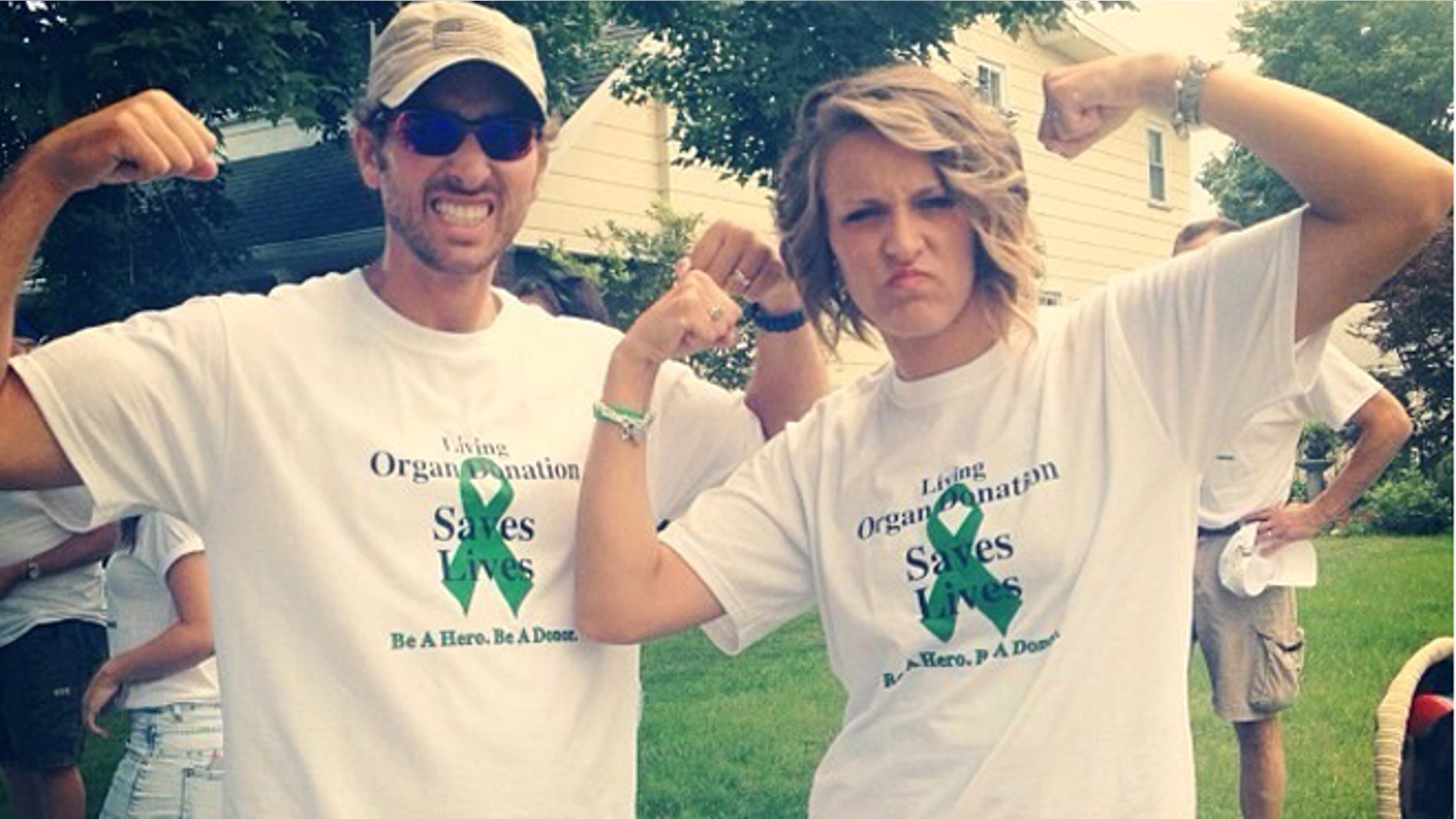 Mollie Moreland is pictured here with her brother-in-law, Chris Wagner.
