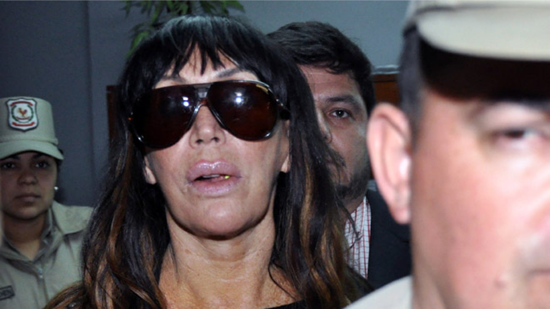 Moria Casan arrives at the Public Prosecutor's office on July 29, 2012 in Luque.