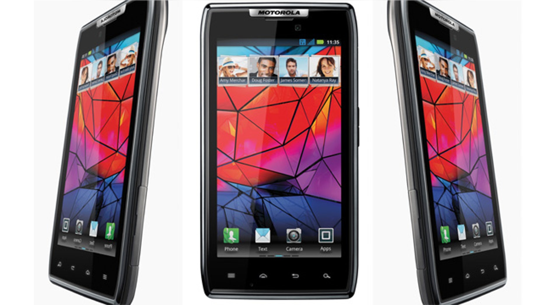 The Motorola Droid Razr, a Google Android powered gadget that the company claims is the world's thinnest smartphone.