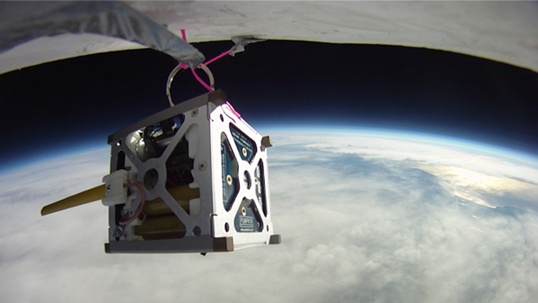 A photo of NASA's Phonesat prototype, from the latest attempt by the space agency to send a smartphone into space.