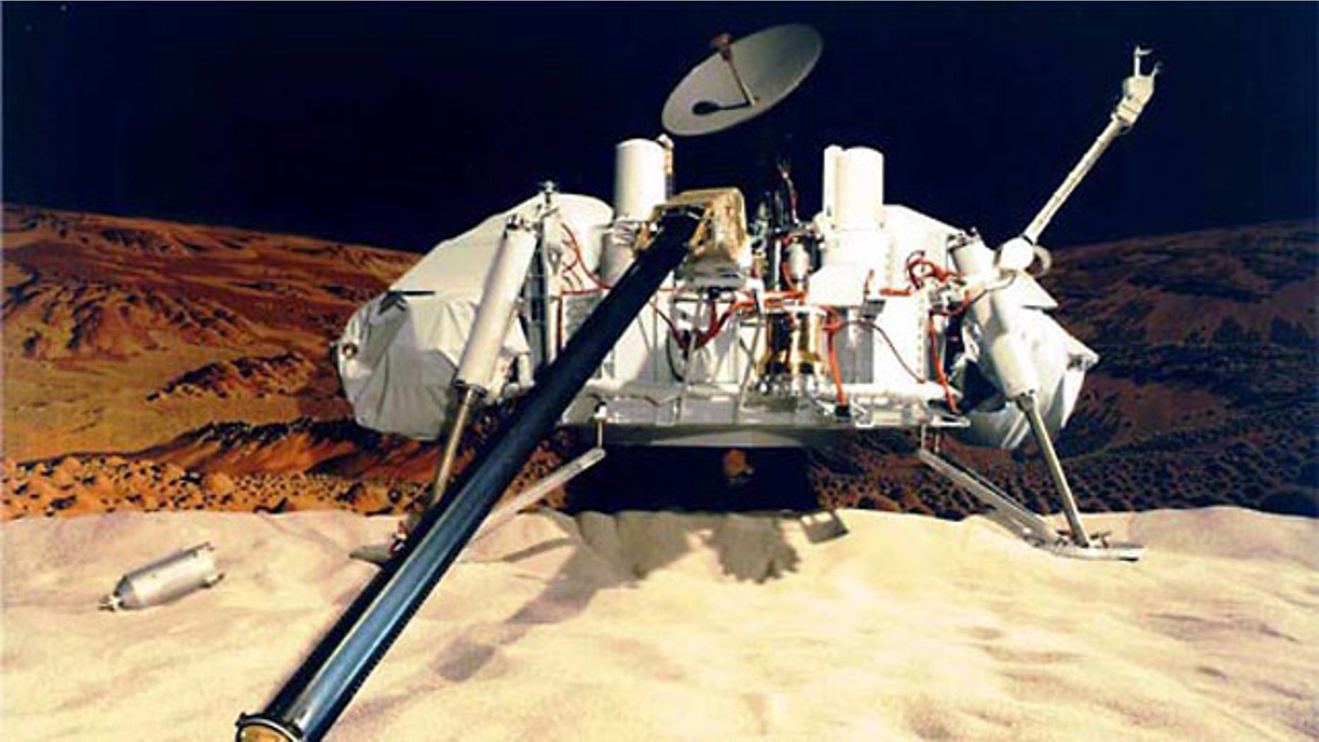 NASA's Viking landers carried four instruments designed to search for signs of Martian life: a gas chromatograph/mass spectrometer, as well as experiments for gas exchange, labeled release and pyrolytic release. It may have been successful.
