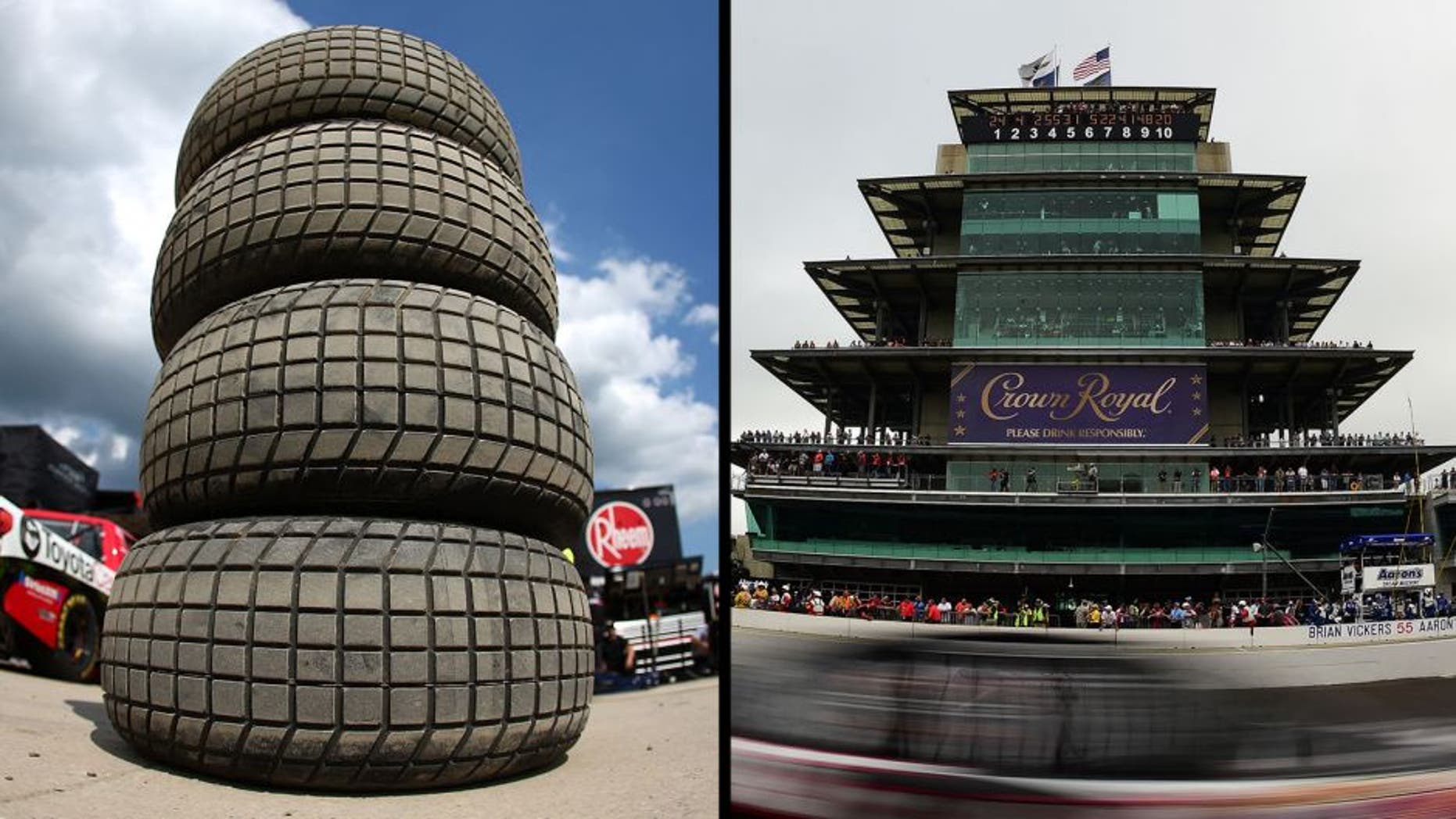ROSSBURG, OH - JULY 23: A detail view of the Goodyear Racing tire made for dirt track racing during practice for the NASCAR Camping World Truck Series inaugural CarCash Mudsummer Classic at Eldora Speedway on July 23, 2013 in Rossburg, Ohio. (Photo by Chris Graythen/NASCAR via Getty Images)