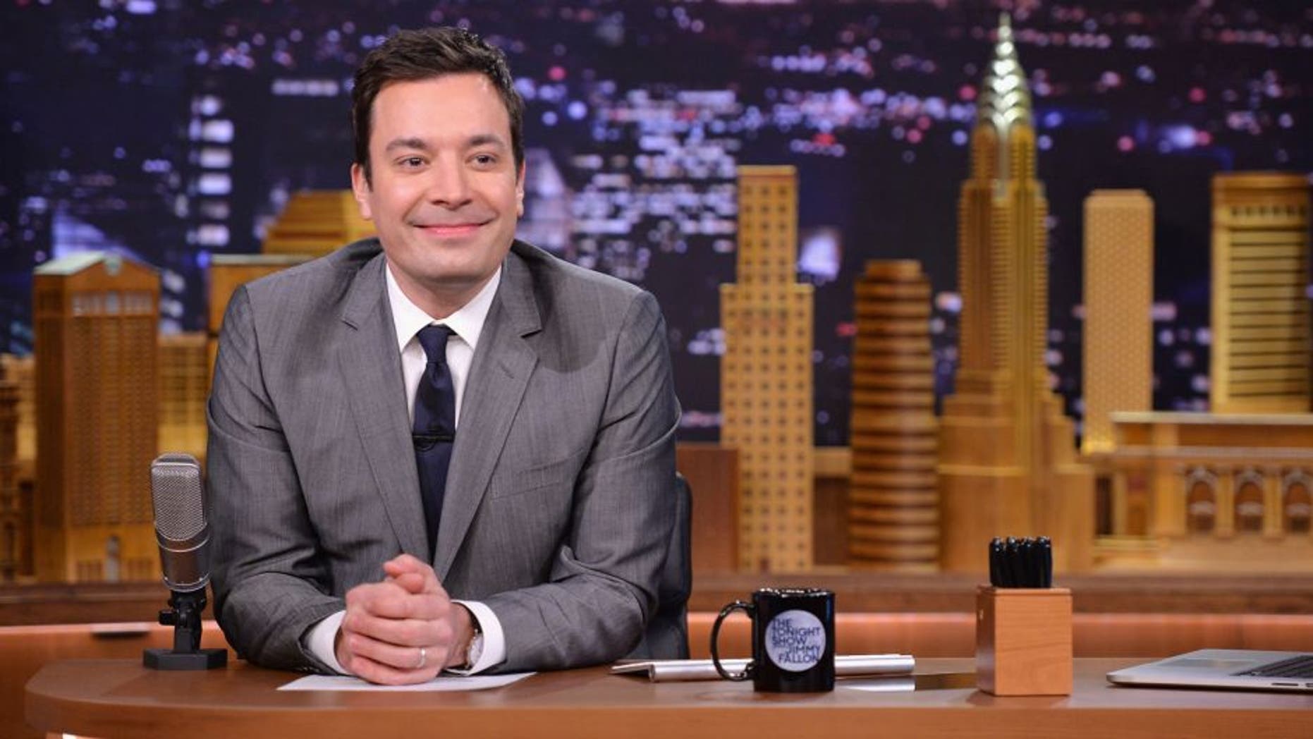 NEW YORK, NY - FEBRUARY 26: Jimmy Fallon hosts "The Tonight Show Starring Jimmy Fallon" at Rockefeller Center on February 26, 2014 in New York City. (Photo by Mike Coppola/Getty Images for The Tonight Show Starring Jimmy Fallon)