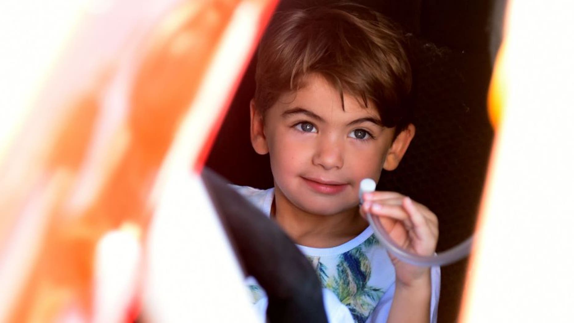 SONOMA, CA - JUNE 28: Leo Gordon, son of Jeff Gordon (not pictured), sits in the #24 AARP Member Advantages Chevrolet prior to the NASCAR Sprint Cup Series Toyota/Save Mart 350 at Sonoma Raceway on June 28, 2015 in Sonoma, California. (Photo by Jonathan Moore/Getty Images)