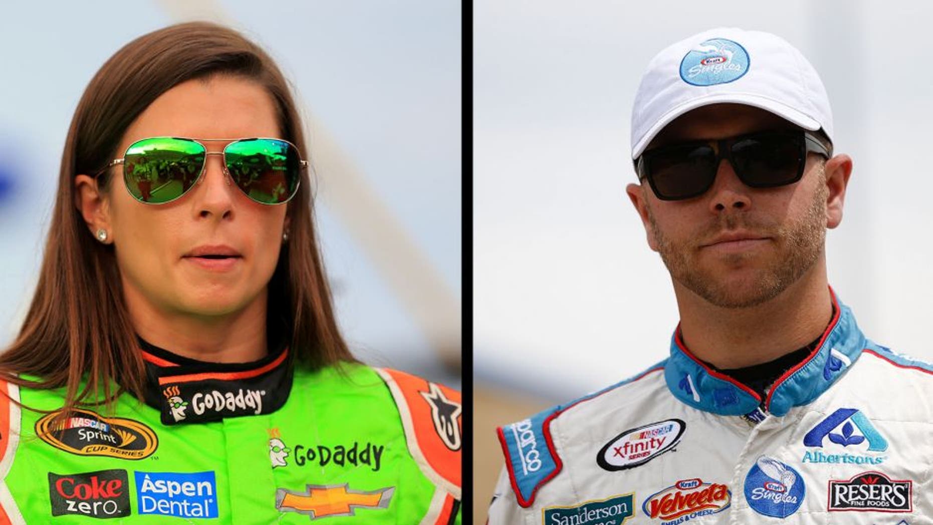 SPARTA, KY - JULY 11: Danica Patrick, driver of the #10 GoDaddy Chevrolet, takes part in pre-race ceremonies for the NASCAR Sprint Cup Series Quaker State 400 presented by Advance Auto Parts at Kentucky Speedway on July 11, 2015 in Sparta, Kentucky. (Photo by Daniel Shirey/Getty Images)