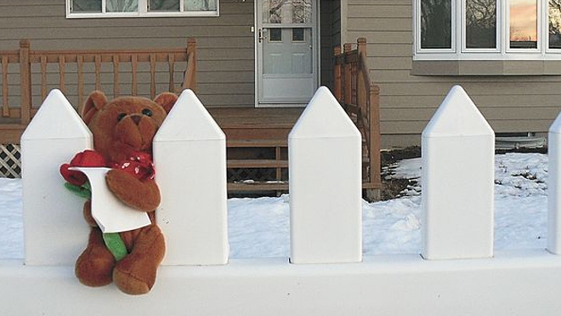 Martha Johnson’s home on Sixth Street North in New Town, N.D., where a quadruple homicide took place Sunday.
