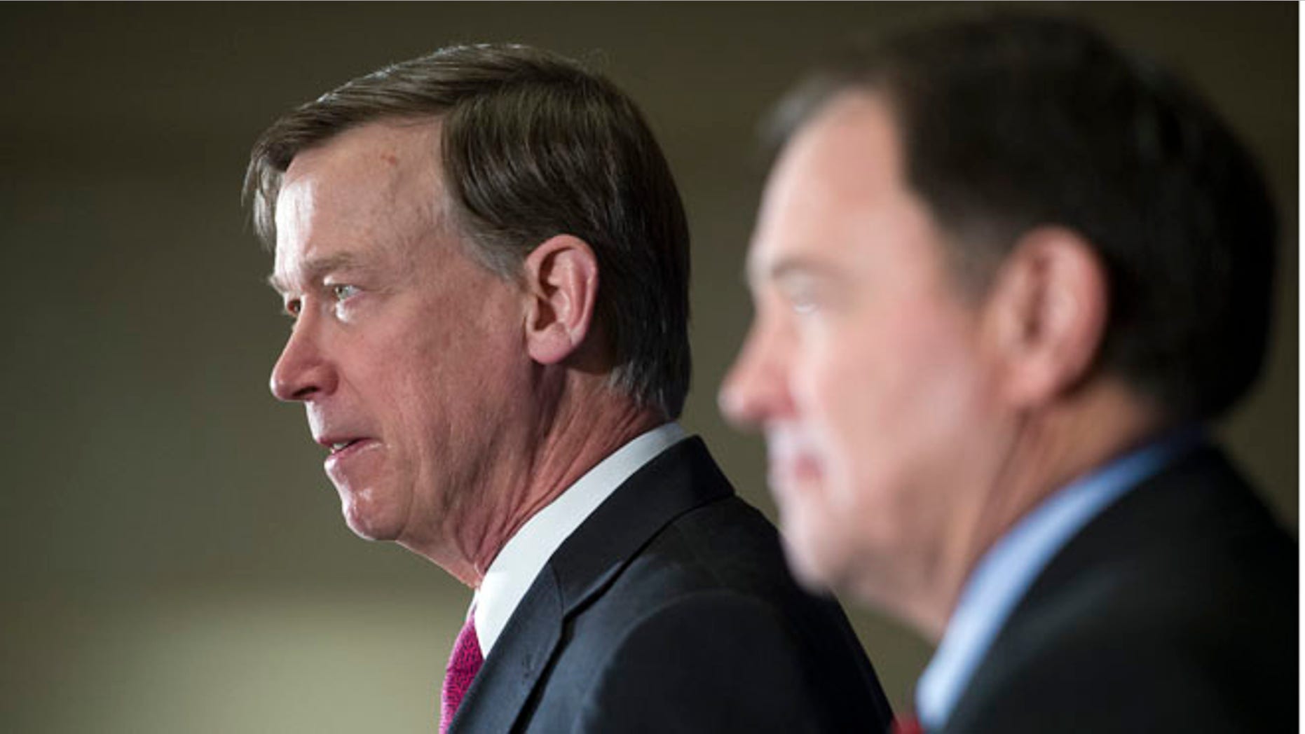 Feb. 21, 2015: National Governors Association Chairman, Colorado Gov. John Hickenlooper, left, and Vice Chair, Utah Gov. Gary Herbert, at the group's Winter Meeting in Washington, D.C.