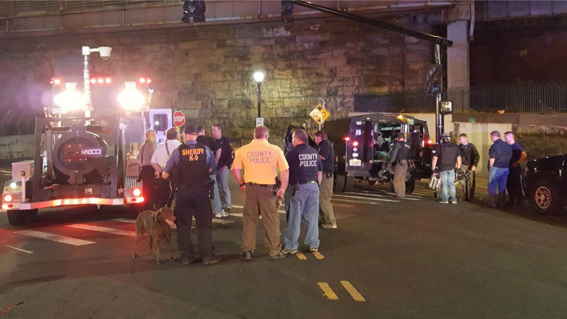 FBI Bomb Squad is on scene and continuing the investigation at the train station in Midtown Elizabeth.