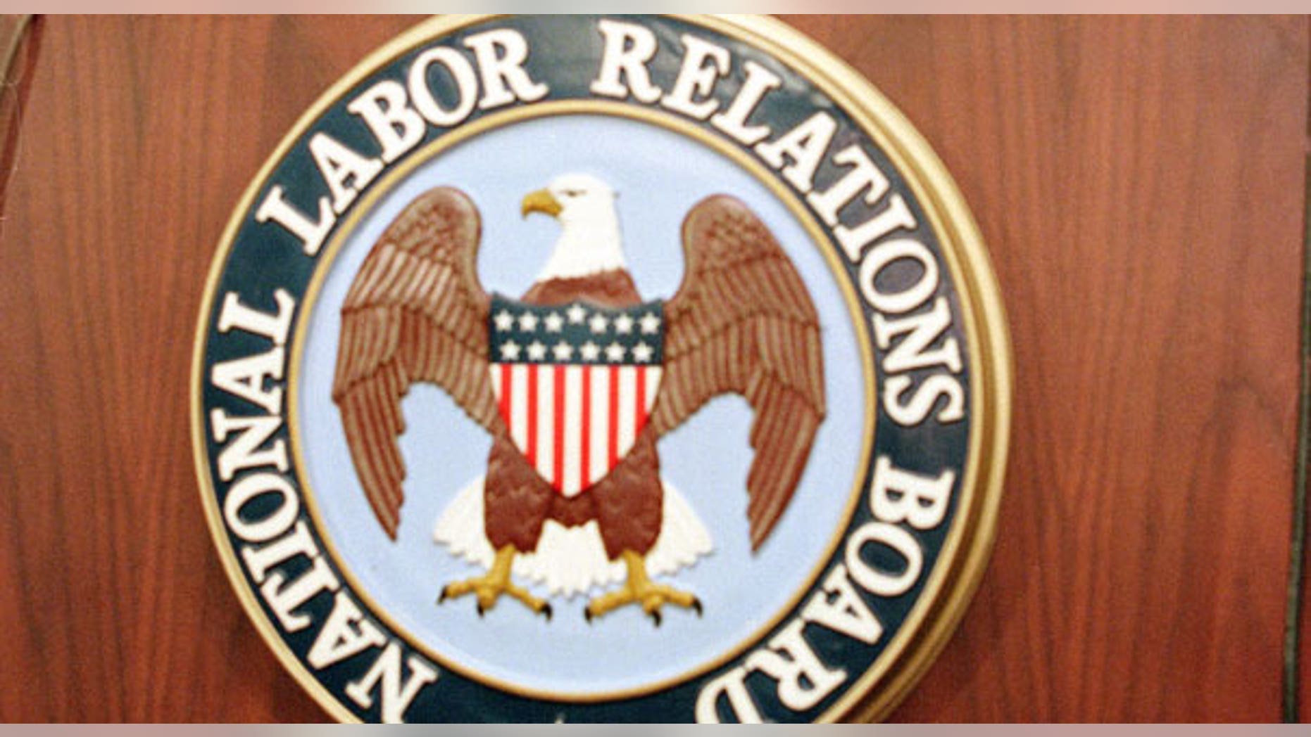 NLRB logo. AP.