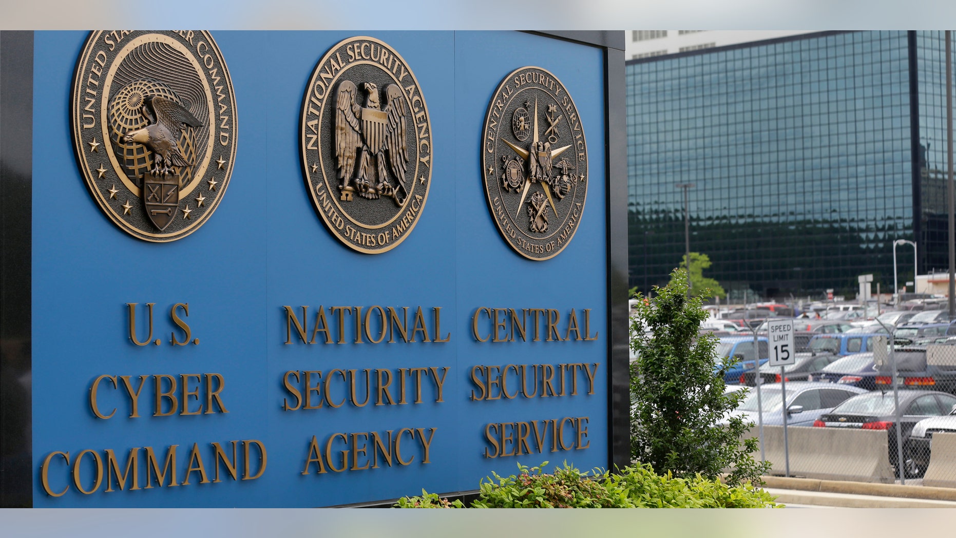 This June 6, 213 file photo shows the sign outside the National Security Agency (NSA) campus in Fort Meade, Md. (AP Photo/Patrick Semansky, File)
