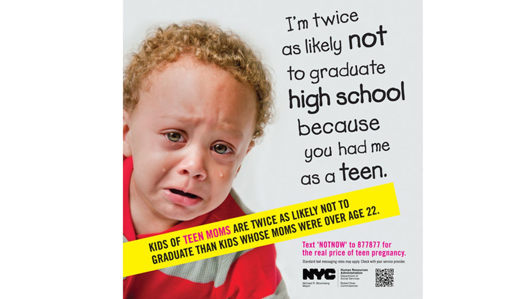 The new teen pregnancy prevention ads by the New York City Human Resources Administration are causing a stir.