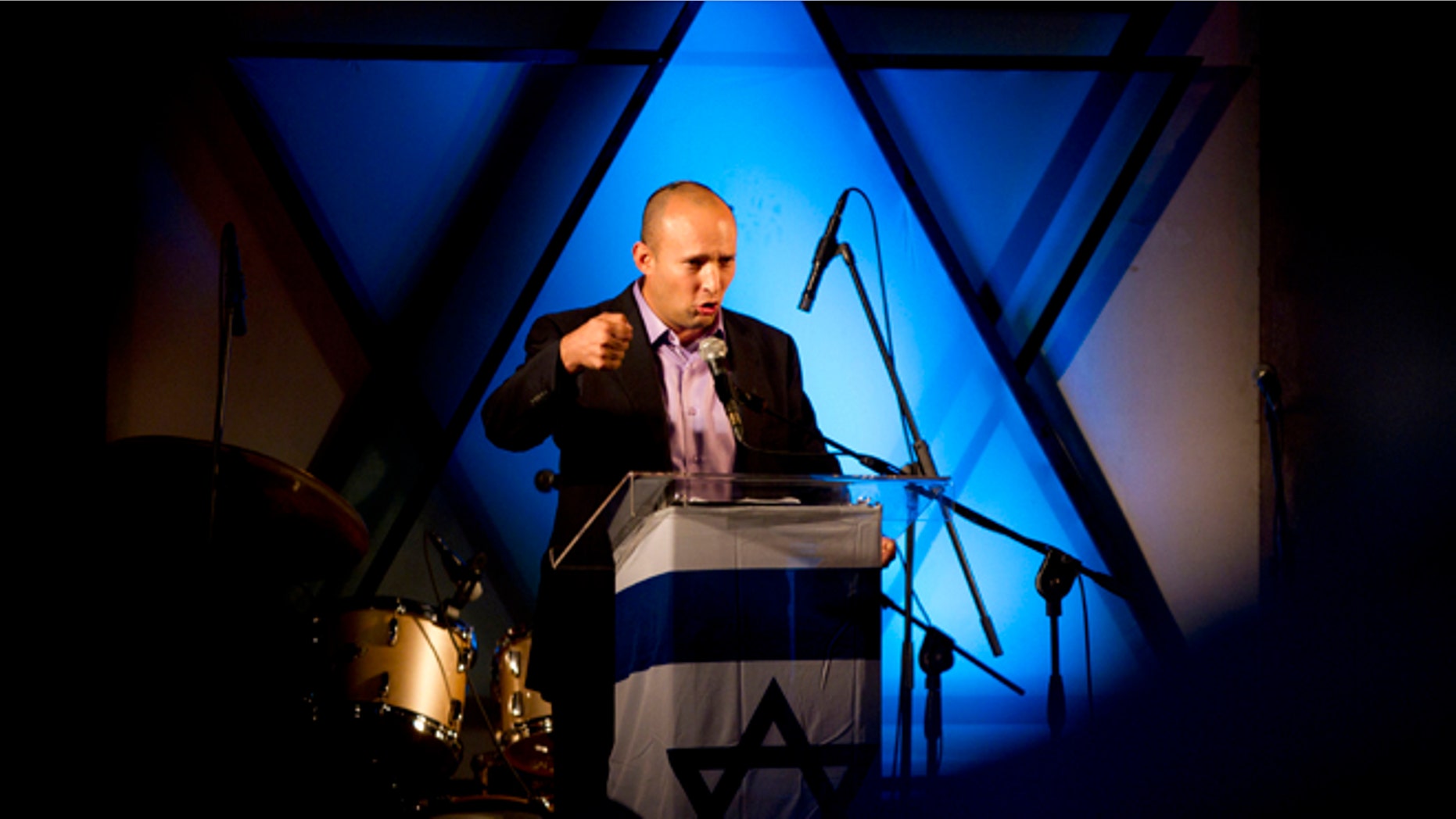 Dec. 26: Naftali Bennett, head of the Jewish Home party, speaks in Ashdod.