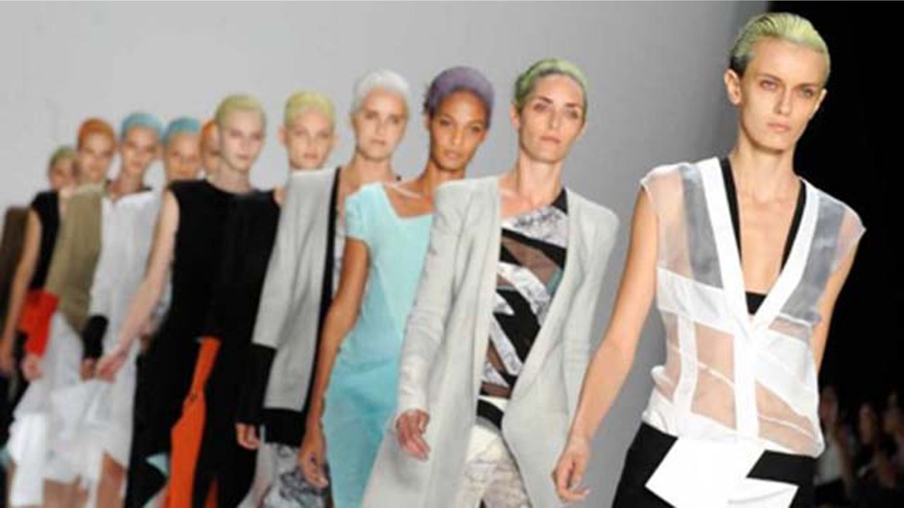 Sept. 13, 2011: The Narciso Rodríguez Spring 2012 collection is modeled during Fashion Week, Tuesday in New York.