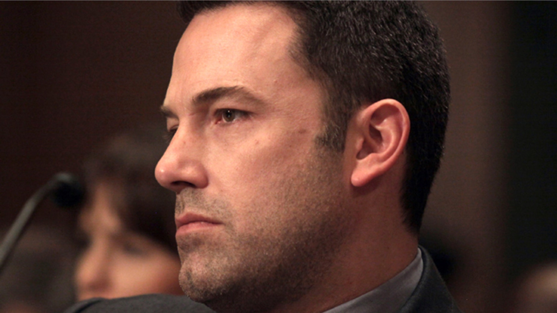 March 26, 2015: Actor Ben Affleck is seen on Capitol Hill in Washington after testifying before the Senate State, Foreign Operations, and Related Programs subcommittee hearing on diplomacy, development and national security. (AP Photo/Lauren Victoria Burke)