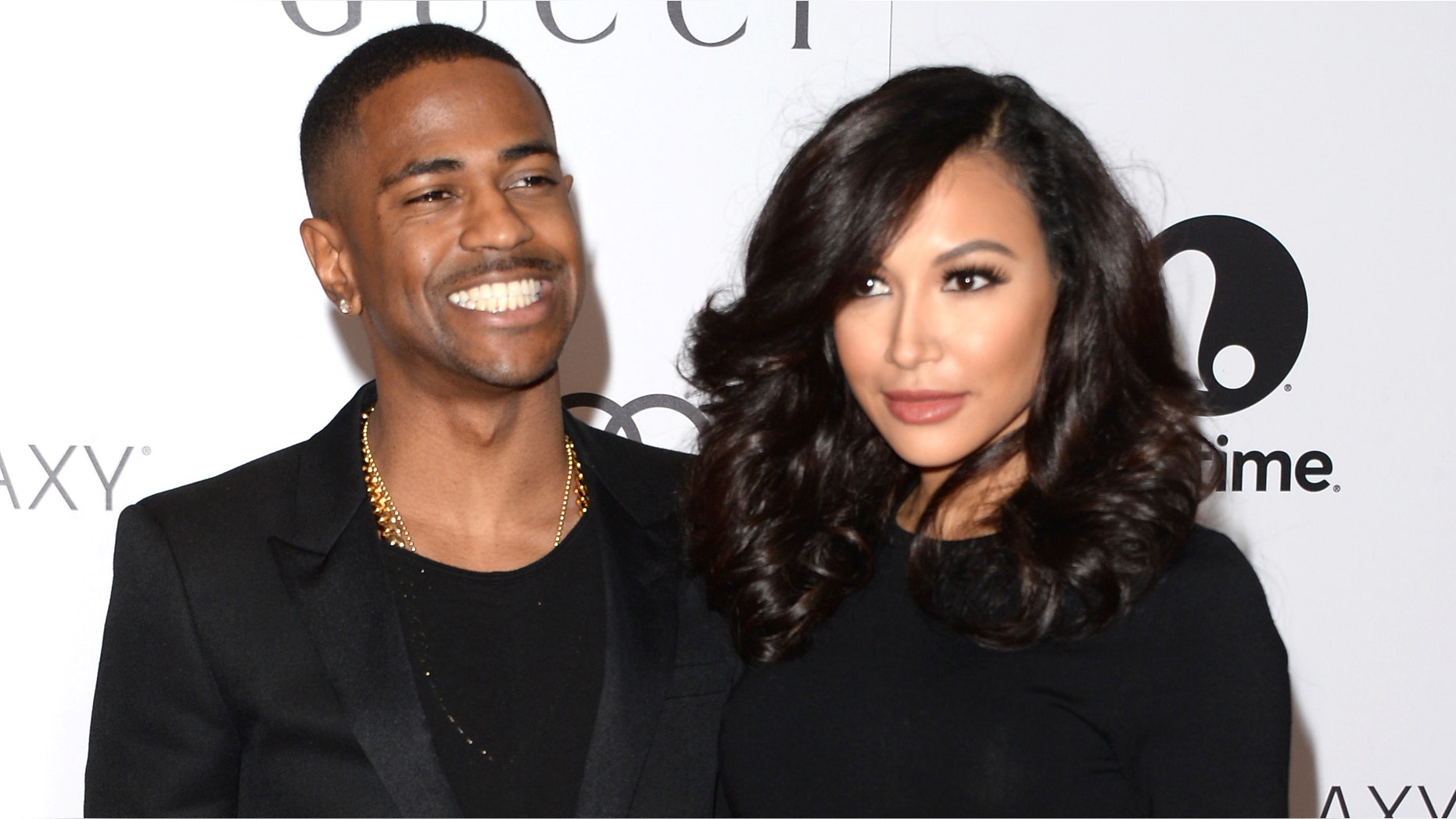 Big Sean and Naya Rivera at Beverly Hills Hotel on December 11, 2013 in Beverly Hills, California.