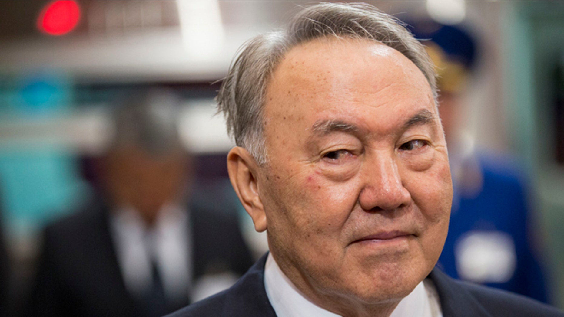 April 18, 2015: Kazakhstan President Nursultan Nazarbayev is seen in Almaty, Kazakhstan.
