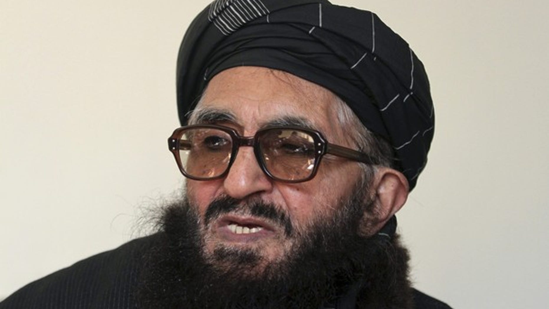 January 26, 2012: Former Taliban minister Maulvi Arsala Rahmani, a member of the High Peace Council set up by President Hamid Karzai two years ago to liaise with insurgents, speaks during an interview in Kabul.