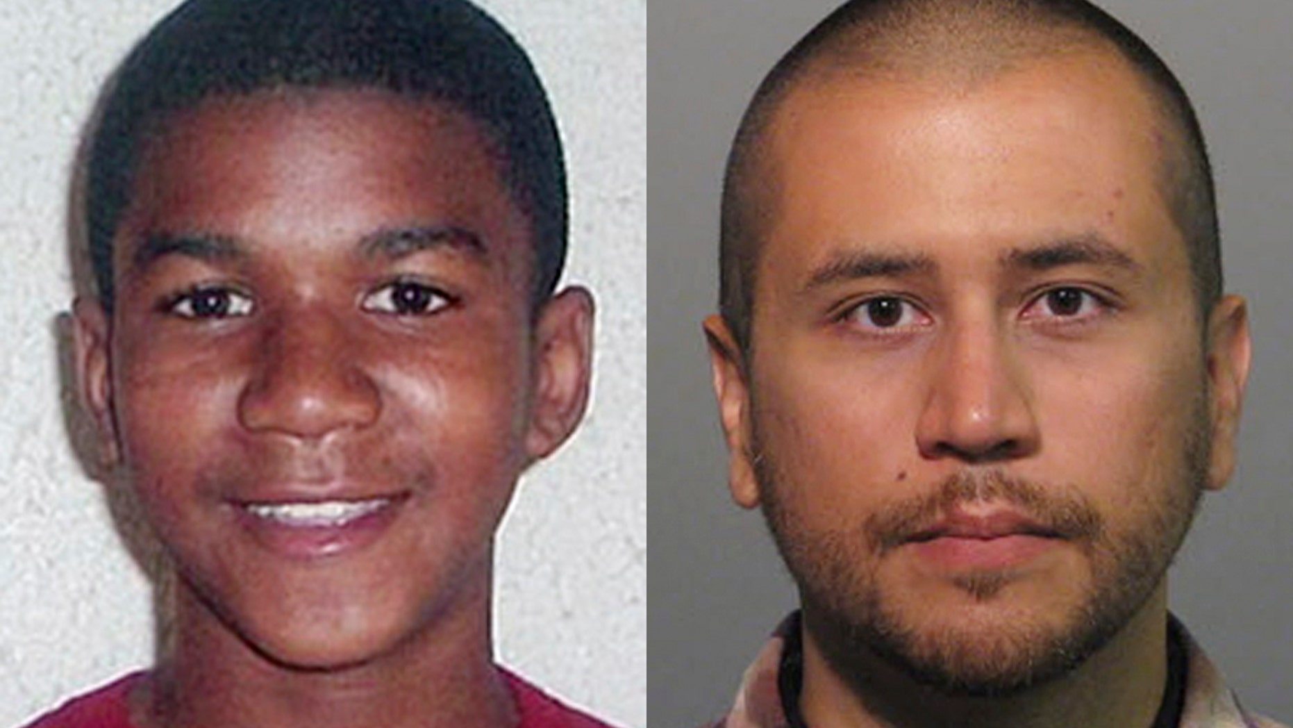 FILE -This combo made from file photos shows Trayvon Martin, left, and George Zimmerman. George Zimmerman, 28, the neighborhood watch volunteer who shot 17-year-old Trayvon Martin, was arrested and charged with second-degree murder. The central Florida suburb of Sanford is getting back to normal a year after Zimmerman shot and killed Martin. (AP Photo, File)