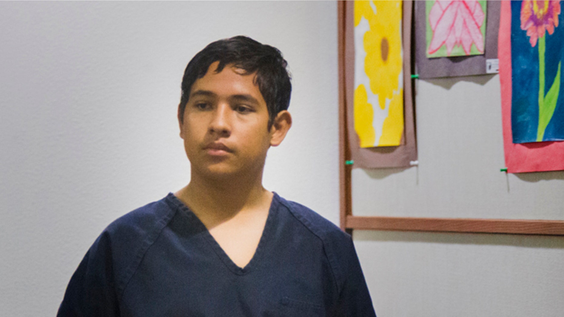 Adrian Navarro-Canales, 16, appears in Henderson Justice Court, in Henderson, Nev. Monday, Sept. 30, 2013, on charges that he killed his mother and younger brother a day after celebrating his 16th birthday. Navarro-Canales is being prosecuted as an adult in the case. (AP Photo/Las Vegas Review-Journal, Jeff Scheid)