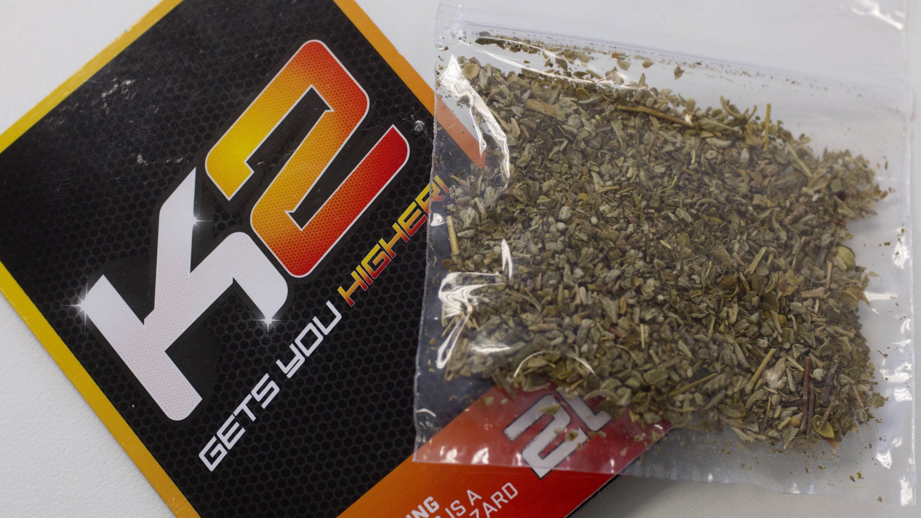 A packet of K2, synthetic cannabis product. New Zealand in July 2013 passed a new law to regulate the rapidly expanding market for synthetic drugs.