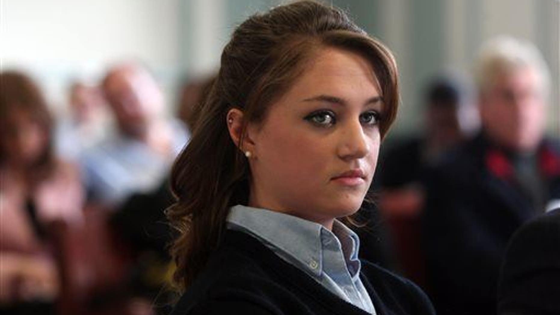 High school senior Rachel Canning, 18, appears in Morris County Superior Court in Morristown, NJ, Tuesday, March 4, 2014.
