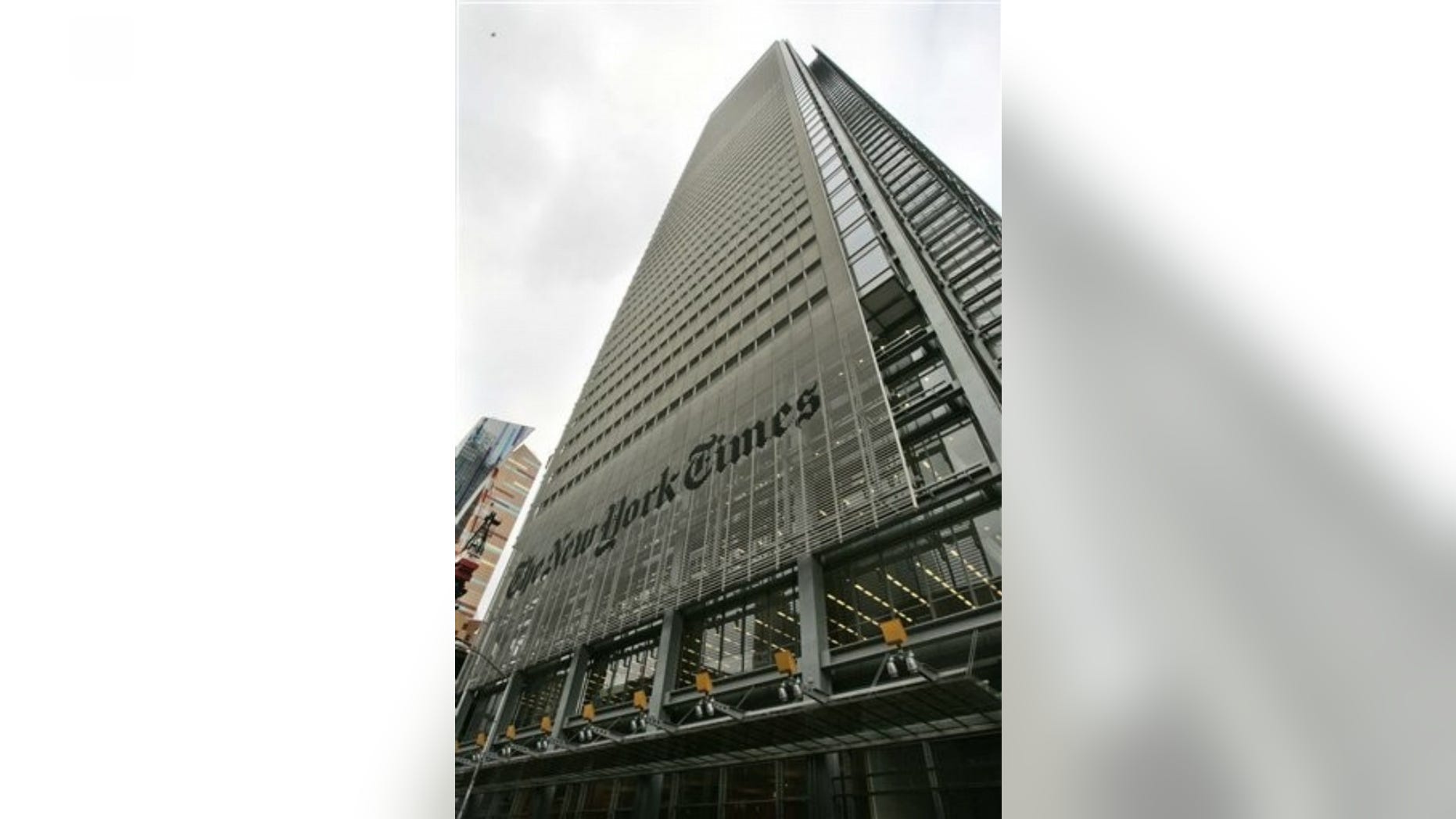 The New York Times' headquarters is just three miles north of Ground Zero. (AP)