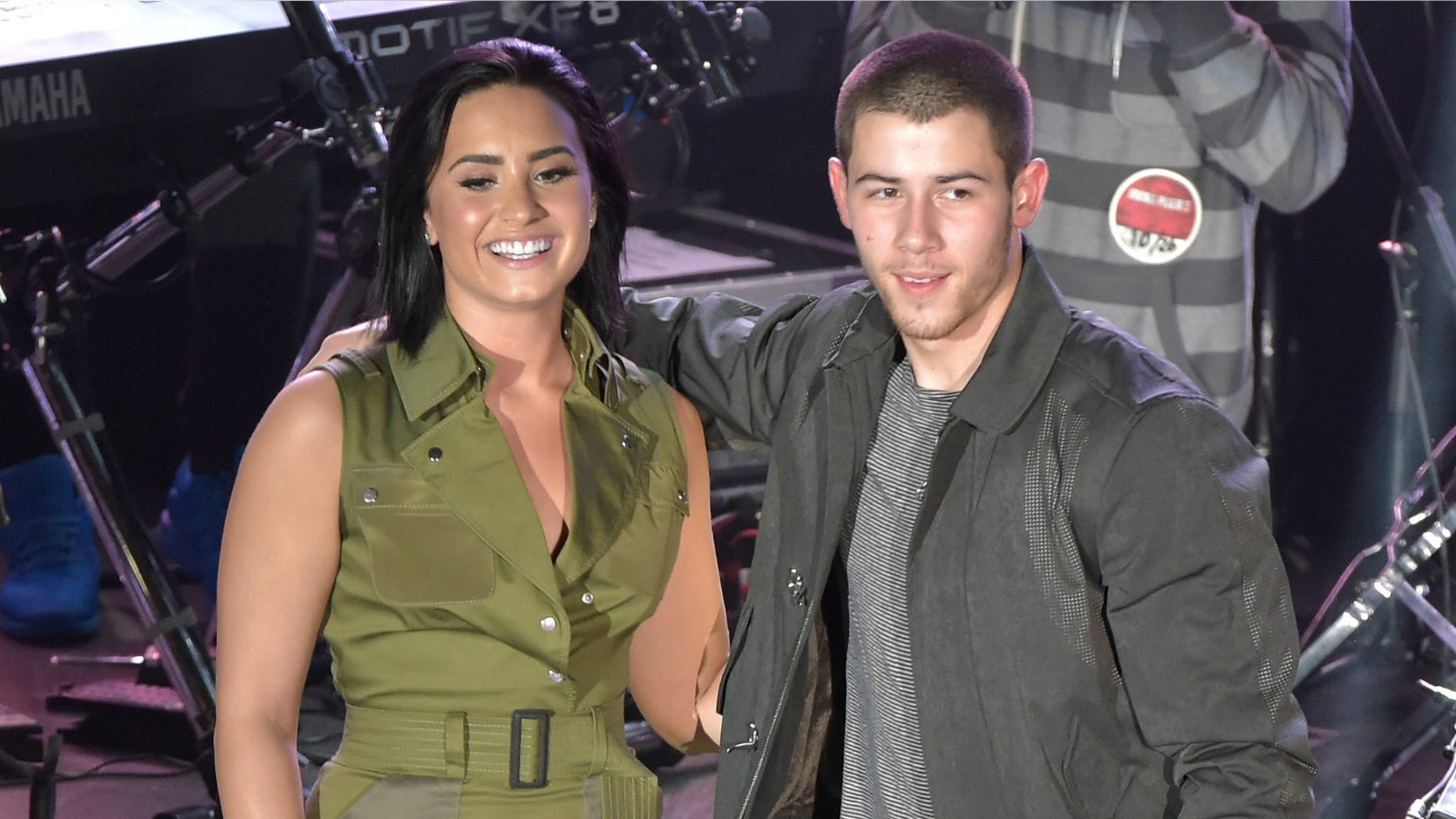 NEW YORK, NY - OCTOBER 26: Demi Lovato & Nick Jonas Future Now: The Tour Preview at Irving Plaza on October 26, 2015 in New York City. (Photo by Theo Wargo/Getty Images)