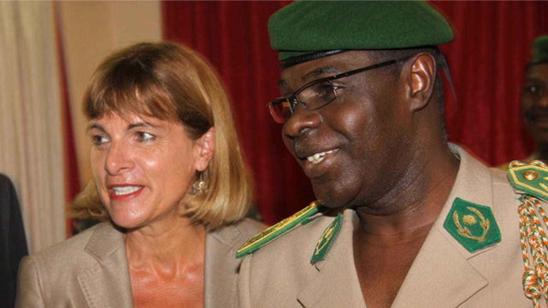 Sept. 30, 2010: Areva President Anne Lauvergeon, left, meets with Salou Djibo, head of Niger's ruling military junta, in Niamey, Niger.