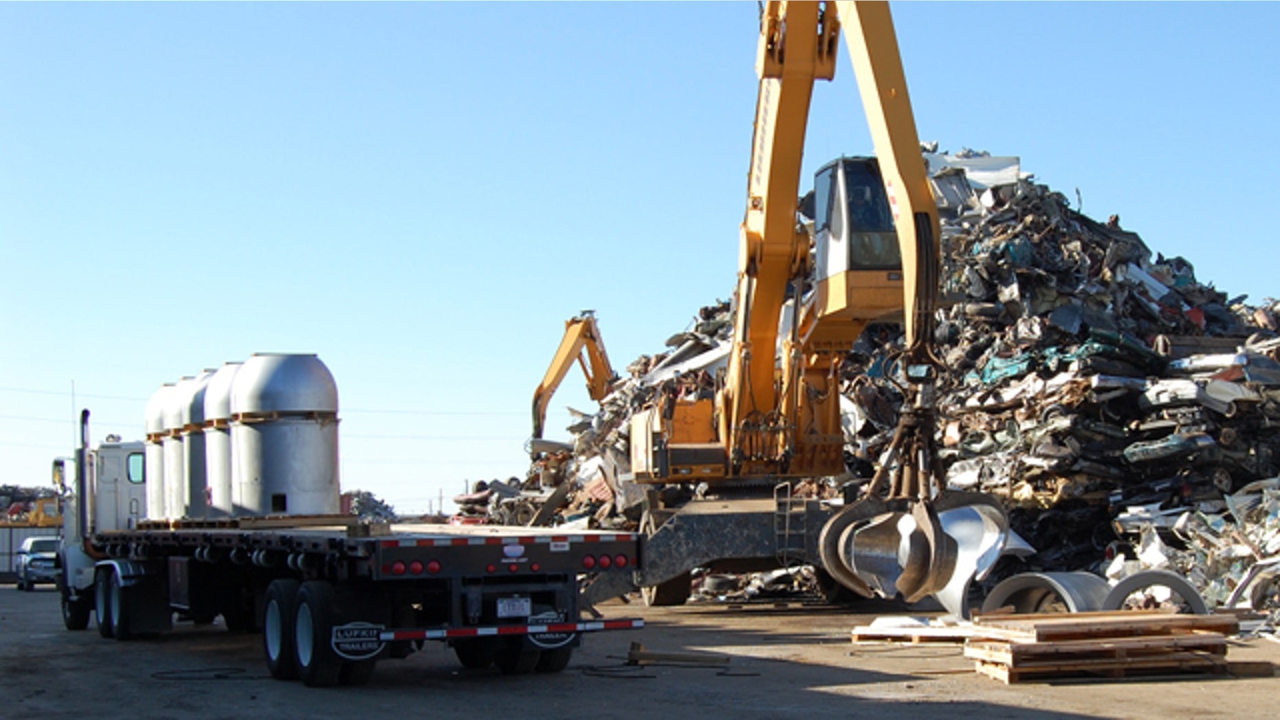 October 25, 2011: Parts of a B53 nuclear bomb are pictured prior to shredding at the B&W Pantex nuclear weapons storage facility outside Amarillo, Texas, in this handout photograph.
