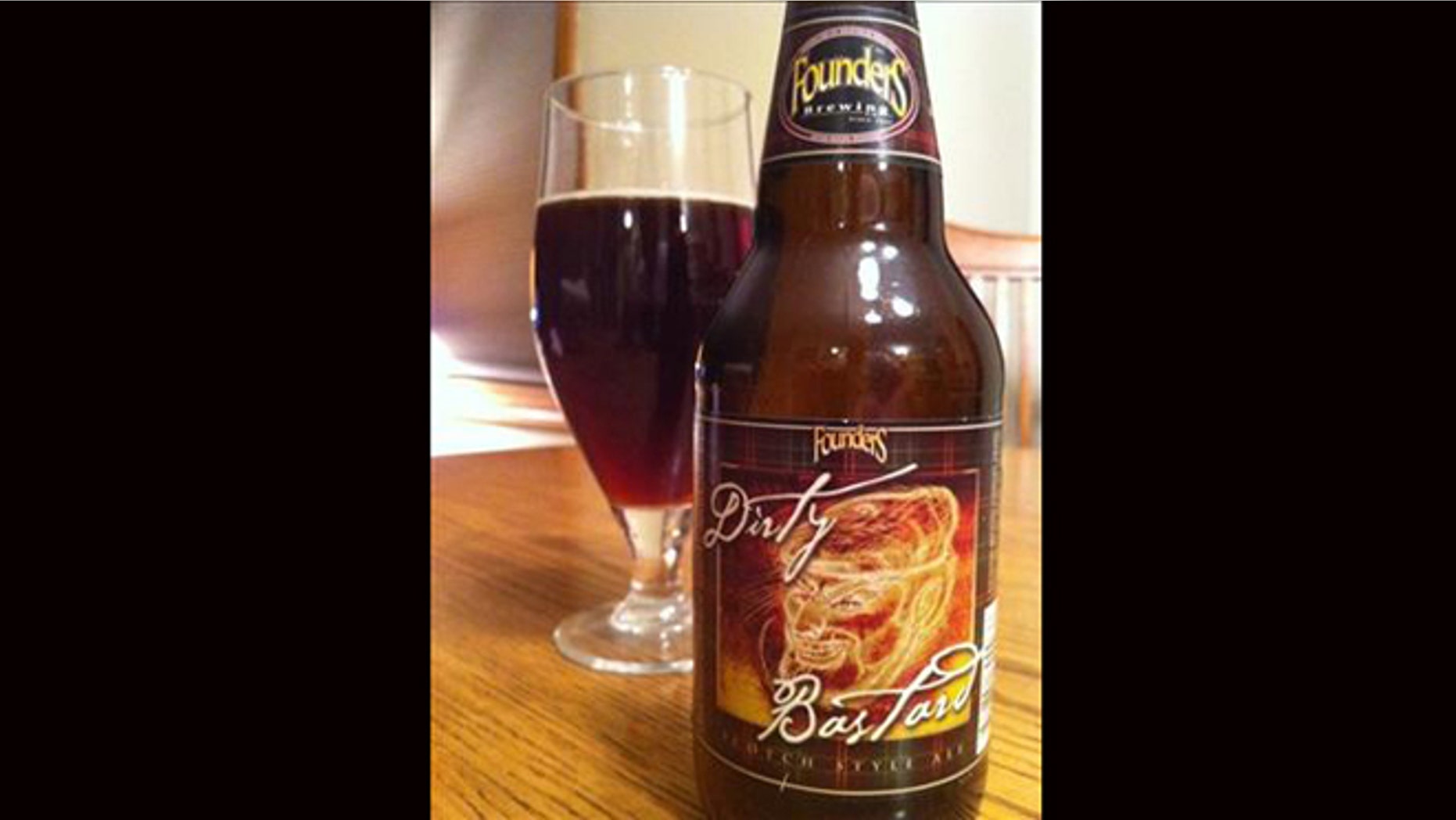 April 19, 2012: A bottle of Dirty Bastard Beer sits on a table in Mobile, Ala. The state alcoholic beverage control agency said Thursday it has banned the sale of Dirty Bastard beer in the state because of the profanity on its label.