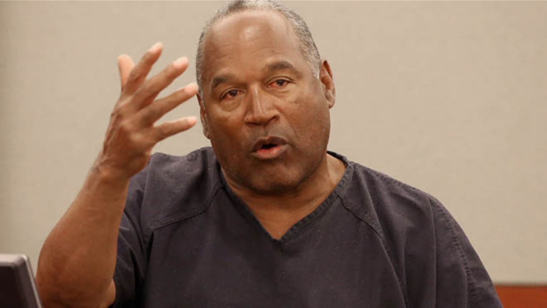 FILE: O.J. Simpson testifies during an evidentiary hearing in Clark County District Court in Las Vegas, Nevada.